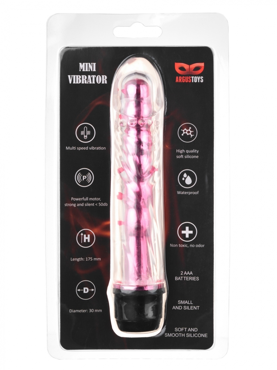 Roze mini vibrator od TPE-a — AT 1143