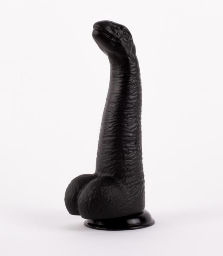 X-MEN David crni dildo u obliku zmije od PVC-a — 28 cm, prečnik 7 cm — XMEN2705