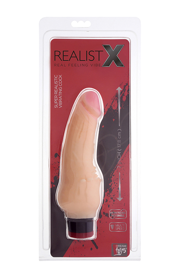 Realističan vibrator u boji kože sa podesivom vibracijom — 17,8 cm — SEVCR01477